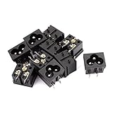 DealMux AC250V/125V 2.5A/7A BX-190-A03 IEC320 C6 AC Input Socket Male Copper Rhodium Power