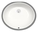 Mr Direct upm-bisque磁器アンダーマウントシンクバスルームのアンサンブル 7.25 x 19.00 x 15.50 inches シルバー UPM-B-PUD-C