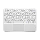 キーボード ipad用 Bluetooth ワイヤレスキーボードタッチパッド付 USB充電 薄型 小型 静音 持ち運び 長時間稼働 windows/ios/android対応 (グリーン)