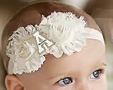 Appalachian Stateベビー/幼児用Shabby Flowerヘアリボンヘアバンド