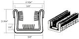 CRL 41 / 64 " x 31 / 64 " Unbeadedフレキシブルガラス実行チャネル – 100 ft Roll