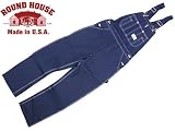 ラウンドハウス ROUND HOUSE #966 クラシック ブルー デニム オーバーオール 30