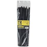TR Industrial TR88305 Multi-Purpose Cable Ties (50 Piece), 18", Black [並行輸入品]