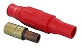Leviton 22シリーズボール鼻インラインLatchingメスコネクタ、シングルポールcam-type Contact and Insulator、Crimped、250 – 350 MCM、69