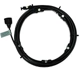 夏を涼しくミスト シャワー ノズル ヘッド　6種類 ブラック