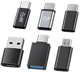 USB-C アダプタ セットUSB Type-C 変換アダプタタイプc ライトニング lightning Type-C OTG機能搭載 Micro 変換アダプタ【6個】