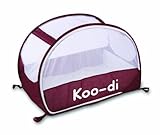 Koo-di 100 x 60 x 58 cm Pop Up Travel Bubble Cot ( Aubergine/ White) by Koo-Di