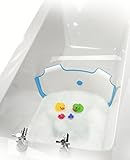 ** NEW ** BabyDam Bathwater Barrier | Baby Bath Tub | Converts A Standard Bath To A Baby Bath (White