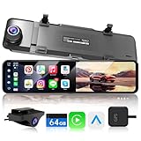 JADO G810sPLUS ミラー型ドライブレコーダー CarPlay AndroidAuto対応 前後カメラ GPS搭載 20段階ズーム TypeC 24時間駐車監視