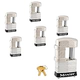 Master Lock - (6) 同一鍵付きトレーラー&多目的南京錠 37KA-6