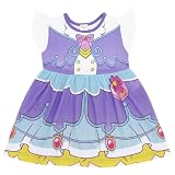 [ミ・エストン] キミとアイドルプリキュア 半袖 ワンピース Tシャツ タイプ なりきり 変身 コスプレ 100 110 120 130 キッズ 子供 女の子 服 (120cm)
