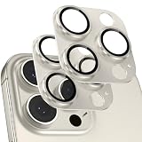 「2枚セット」カメラフイルム iPhone16 Pro/16 Pro Max用 カメラカバー 全面保護 いphone16 pro/16プロ max レンズカバー 露出オーバー防止 超高透過率 アイフォン16 Pro/16 Pro Max カメラ保護 レンズガード ナチュラルチタニウム