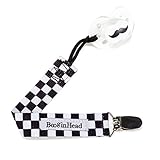 PaciGrip 赤ちゃんのおしゃぶりホルダー & クリップ あらゆる全てのおしゃぶりに適合 （Skater）