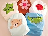 Kawaii Baby One Size Heavy Duty in Velcro Closure Pocket Diaper Lady Bug [並行輸入品]
