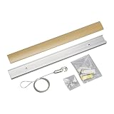 福井金属工芸ピクチャー レールRAILSUNCOLORS Aセット 木目調ライトブラウン 30cm RC30A-3