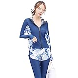 [Teddy] フィットネス 水着 レディース 体型カバー ラッシュガード 5点セット タンクトップ レギンス 長袖ラッシュパーカーUPF5