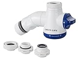 グリーンライフ(GREEN LIFE) シャワー付き蛇口コネクター混合水栓用二又タイプ 泡沫水栓にも適応可能 幅15×奥行5.3×高さ8cm SJC-03