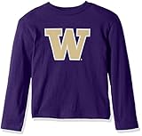 NCAA Boys Washington Huskies PrimaryロゴTシャツ、Regal Purple , Large ( 14 – 16 )