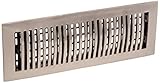 Decor Grates la414-nkl 4-inch by 14インチルーバー床登録、アルミニウムニッケル
