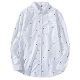 Gaosa　シャツ メンズ 　カジュアルシャツ　父の日　誕生日ギフト (3XL, 白)