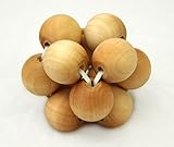 Intuitoys Montessori Inspiredすべて天然木製ベビー滑らかなビーズボールRattle (ハンドメイドin USA )