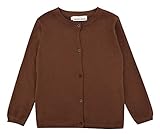 ZOEREA(ゾエレア) カーディガン女の子　子供セーター　長袖カーディガン　1点セット　ニットコート　ジャケットガールズ　春秋　お出かけ　ニット セーターキッズ　ブラウン　５歳