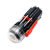 Zigwin　8in1 多機能 LED 懐中電灯 ドライバー 電池付かず