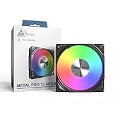 MONTECH HP140mm PWM ARGBファン - 高風量、静かなライフルベアリング、1600RPM、4ピン - ブラック。