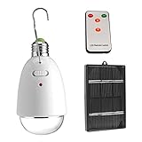 hjuns-Wu ソーラーパワーLED電球 3M 自動照明 自動充電 電球形 LED電球 キャンプライト アウトドアランタン デスクライト 車中泊ライト 停電ライト 緊急ライト 防水IP44
