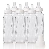 Evenflo Feeding Classic Glass Twist Bottles 8 Ounce (Pack of 6) [並行輸入品]