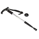 Ertans(TM) ノルディックウォーキング用スティックは、高齢者のリトラクタブルハイキングポール登山スティックトレッキングウォーキングスティックメジャーの杖スティック[シルバー]
