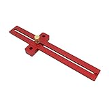 Fenteer 木工スクライビング装置　T字型ケーブルーラー　直進ガイド　ルール測定　ツールルーラー　全270ミリメートル