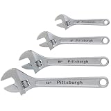 Pittsburgh 4 Piece Adjustable Wrench Set by Pittsburgh