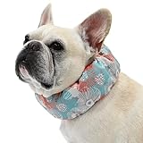 クールネック 犬 2026年モデル 全23柄 夏 暑さ対策 ひんやり リード穴付き 保冷剤付属 首 裏生地防水 アルミ フレンチブルドック フレブル クールスヌード おしゃれ スイカ 熱中症予防 小型犬 中型犬 大型犬 KM882G (30花柄, XLサイズ)