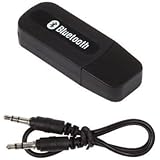 Bluetooth レシーバー オーディオ USB式 ミュージックレシーバー ワイヤレスオーディオレシーバー 車 スピーカー Bluetooth 5.0 iPad/iPhone/スマホなどbluetooth発信端対応 (ブラック) ハイファイ音質 多