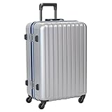 [バウンドリップ] スーツケース グッドサイズ 大容量 軽量素材 消音ブレーキキャスター BD55 保証付 70L 68 cm 4.3kg シルバー