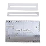 CHENLONB 弦高ゲージ ギター 弦高定規 測定ツール 指板保護 指板研ぎリペアツール メンテナンスツール ベース 弦楽器