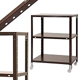 スマートラック NSTRK-234 幅60×奥行30×高さ79.5cm 3段 ブラウン 80㎏/全