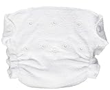 Imagine Baby Products Newborn Fitted Rayon From Bamboo Snap Diaper, Snow by Imagine Baby Products [並