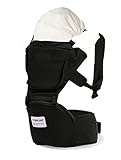 Angelcare 新しいデザイン 抱っこ紐 ベビーキャリア シーズンカバーとヒップシート取り外せる … (ブラック)