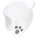 (トレスパス) Trespass 赤ちゃん・ベビー用 ポウ・イヤー どうぶつの耳つき 耳あてつきベビーハット ウインターハット キャップ 帽子 冬 (ワンサイズ) (ホワイト)