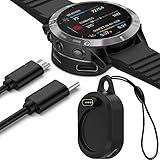 Miimall 充電器 Garmin(ガーミン)に適合する【2 in 1変換アダプター】Type-C用/Type-A用 充電スタンド 軽量 持ち運び便利 小型 汎用Garmin Approach S70/Forerunner 955/255S/255/265/ForeAthlete 245/Fenix 7/7S/7X/Venu 2/2S/2 Plus/Instinct/Instinct 2/Instinct 2S対応