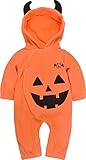 ZOEREA Baby Kids Creeper Costume Pumpkin Super cute Halloween Cosplay Partywear with hood Label 95/A