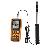 (inkint)LCDスクリーン デジタルハンドヘルド ホットワイヤー 風速計 ポータブル風速/ 温度テスター　プローブ付く　夜用可能