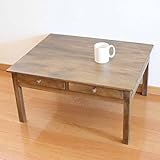 ドローワーローテーブル ローテーブル コーヒーテーブル センターテーブル 75x60x38cm