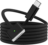 BOUTOP USB-C to Mag-Safe 3 磁気充電ケーブル 2M【PD3.1対応・最大140W高速充電】超強力磁気吸着充電コード 高耐久編組ナイロン タイプC-マグセーフ3 ケーブル MacBook Air（13インチ/15インチ、M2/M3、2022/2023/2024）、MacBook Pro（14インチ/16インチ、2021/2023）ホワイト