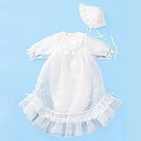 MIKIHOUSE FIRST(ミキハウスファースト)お宮参り・ご退院に華やかセレモニードレス３点セット箱付 50-60cm（0-3ヶ月くらい）,白（01）