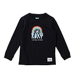【ROXY ロキシー】 キッズ Tシャツ RG RAINBOW L/S TEE 【TLT164109 BLK 100】