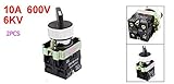 2pcs 22 mmラッチング2 No 3つの3段階でロータリーセレクタスイッチ選択zb2-be101 C