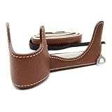 合皮 カメラ ケース ・ SONYとの互換性あり アルファ用 α7R Ⅴ α1 α7S Ⅲ α7 Ⅳ に適合 III IV V mark3 mark4 mark5 M3 M4 M5 底部 開閉 保護 ジャケット ストラップ 専用金具 付属 (ブラウン) [並行輸入品]